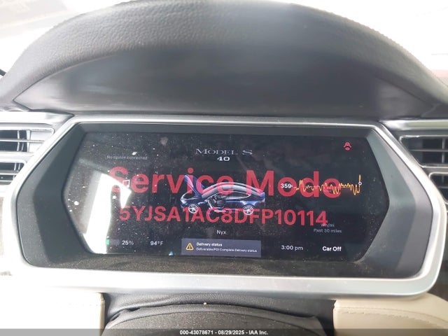 Продажа на аукционе авто 2013 Tesla Model S, vin: 5YJSA1AC8DFP10114, номер лота: 43078671