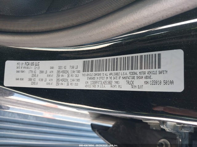 RAM 1500 2020 1C6SRFKT3LN251862 Image 9