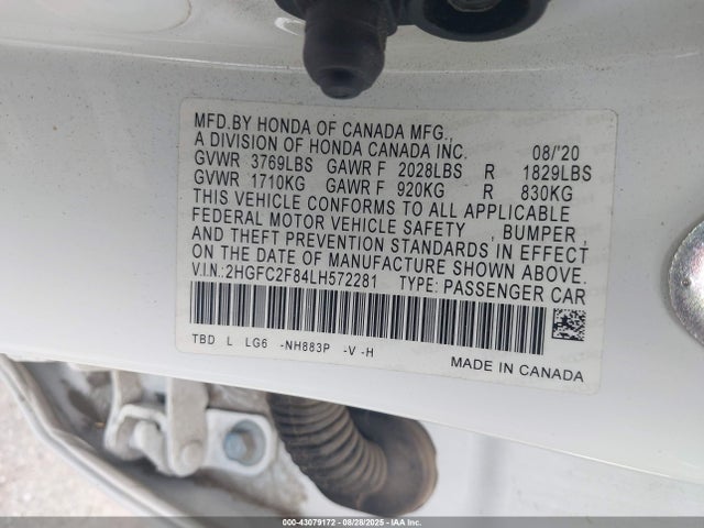 2HGFC2F84LH572281 Honda k20c2