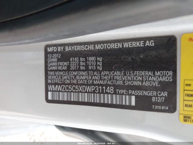 2013 MINI COUNTRYMAN WMWZC5C5XDWP31148 Photo 8