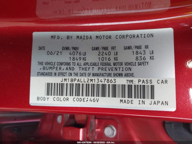 JM1BPALL2M1347863 Mazda py