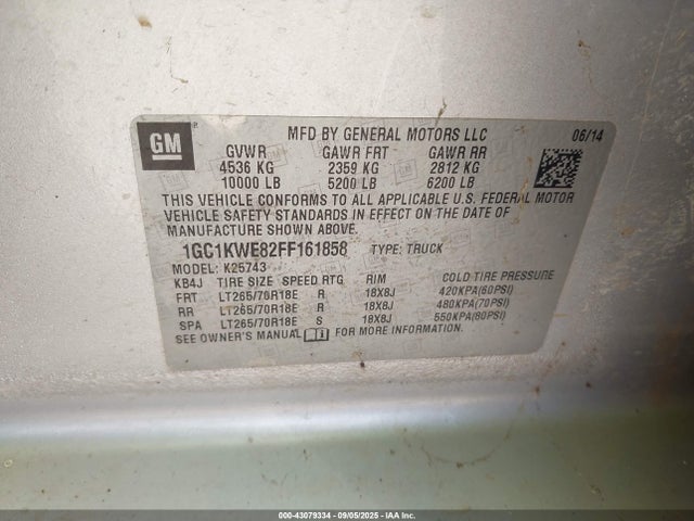 1GC1KWE82FF161858 Chevrolet lml