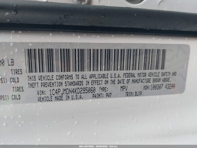 1C4PJMDN4KD295060 Jeep Cherokee