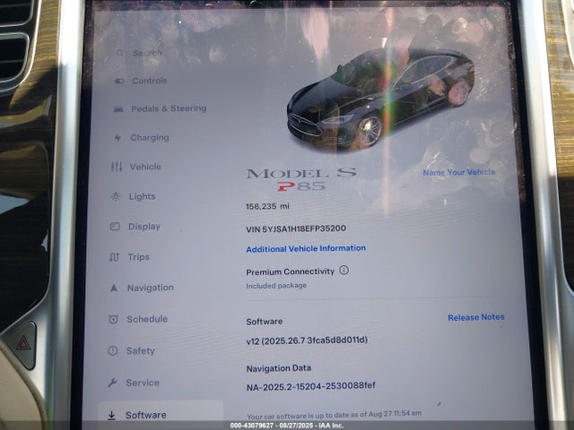 2014 TESLA MODEL S 5YJSA1H18EFP35200 Photo 6