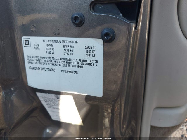 1998 CADILLAC DEVILLE 1G6KD54Y1WU774966 Photo 8