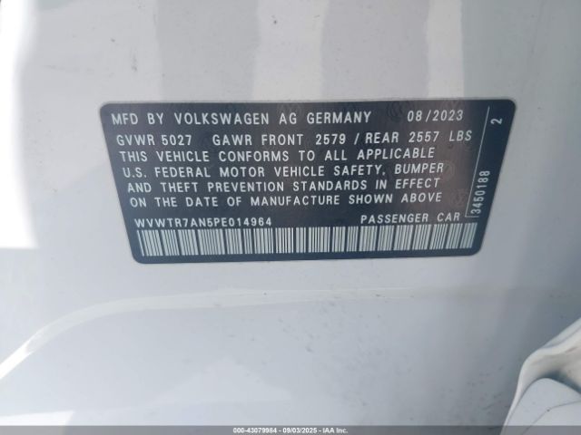 2023 VOLKSWAGEN ARTEON WVWTR7AN5PE014964 Photo 8