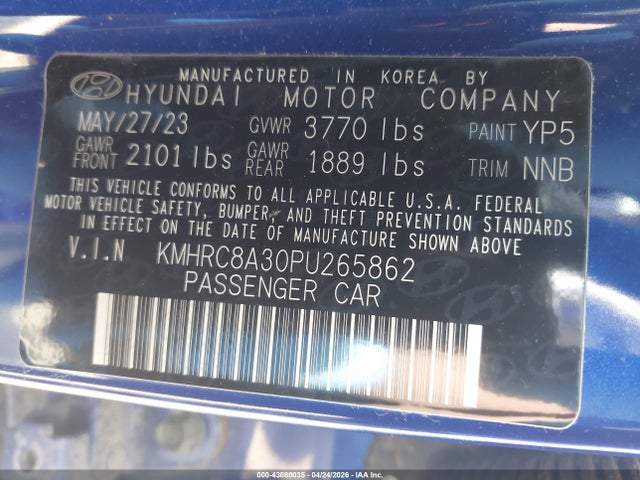 Hyundai Venue Limited 2023 KMHRC8A30PU265862 Image 9