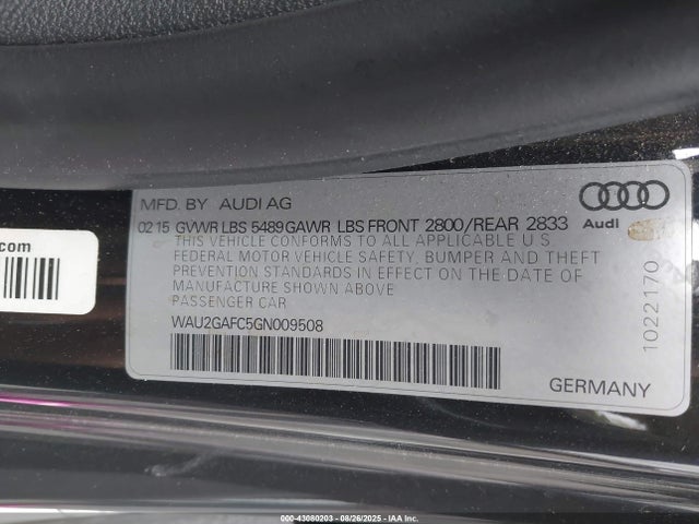 2016 AUDI A7 WAU2GAFC5GN009508 Photo 8