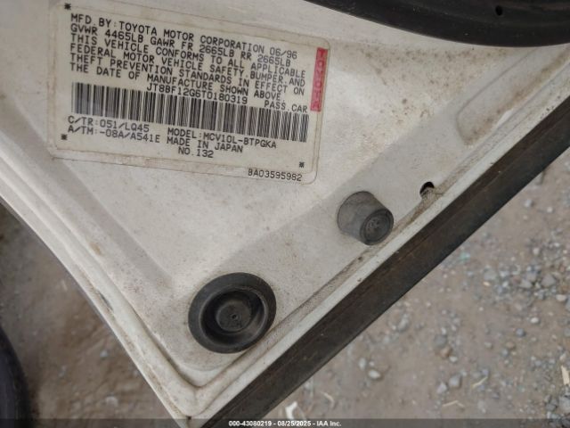 1996 LEXUS ES JT8BF12G6T0180319 Photo 8