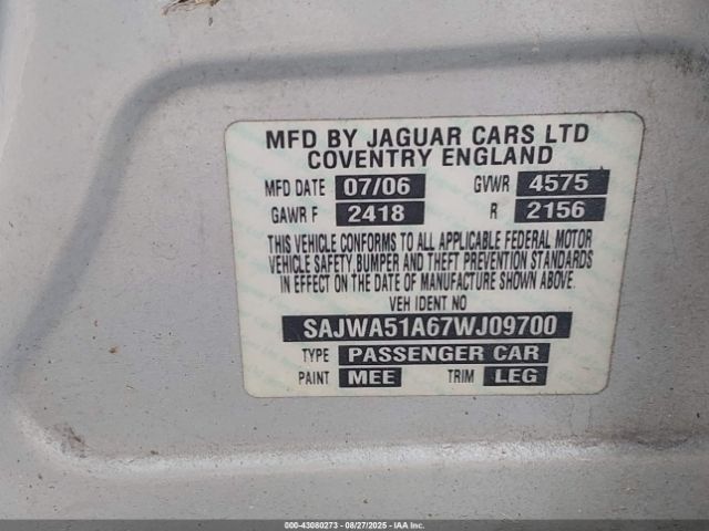 2007 JAGUAR X-TYPE SAJWA51A67WJ09700 Photo 8