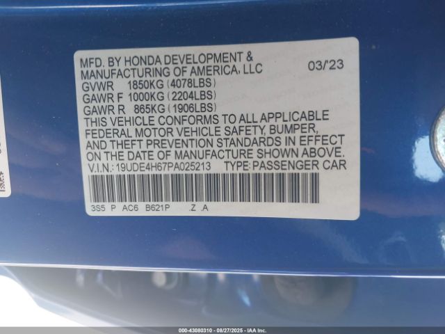 2023 ACURA INTEGRA 19UDE4H67PA025213 Photo 8