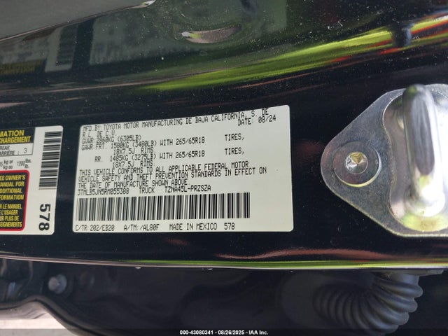 Toyota t24a-fts 2024 3TMLB5JN5RM055388 Image 9