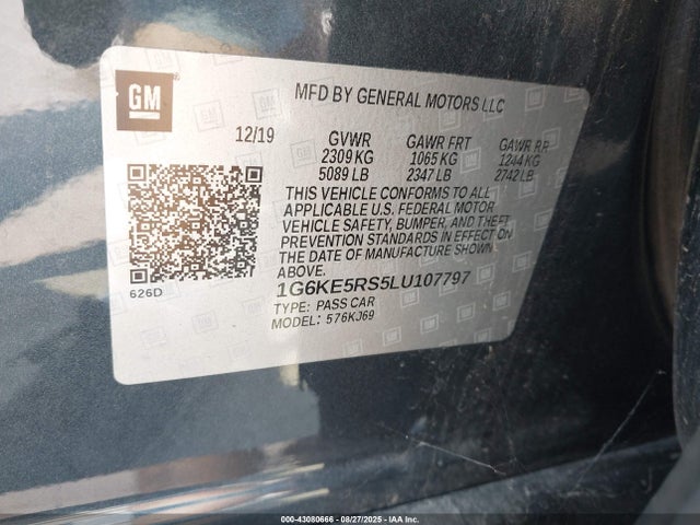 2020 CADILLAC CT6 1G6KE5RS5LU107797 Photo 8