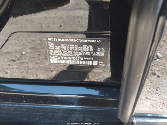 5UXCW2C04N9N07276 BMW X7