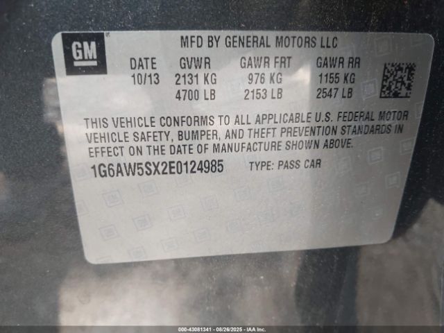 2014 CADILLAC CTS 1G6AW5SX2E0124985 Photo 8