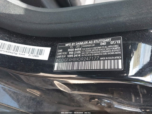 Продаж на аукціоні авто 2013 Mercedes-benz C 250 Sport, vin: WDDGF4HB9DR247177, номер лоту: 43081551