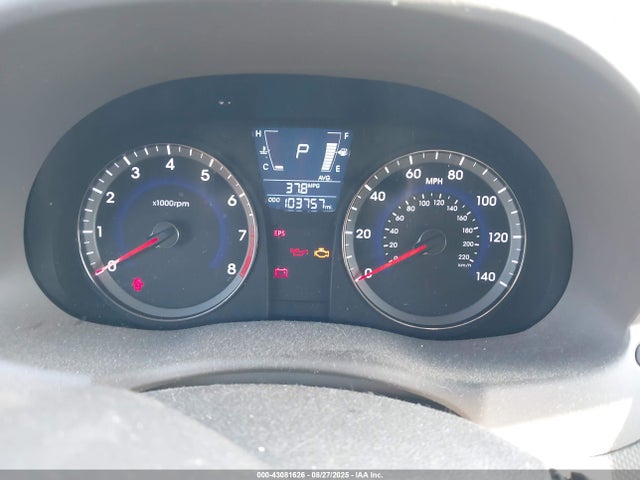 2013 Hyundai Accent Gls მანქანა იყიდება აუქციონზე, vin: KMHCU4AEXDU576787, აუქციონის ნომერი: 43081626
