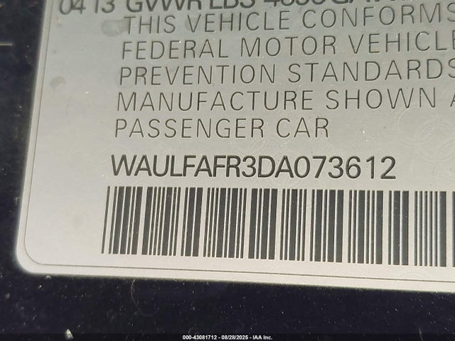 2013 AUDI A5 WAULFAFR3DA073612 Photo 8
