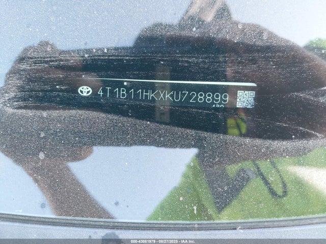 4T1B11HKXKU728899 Toyota a25a-fks
