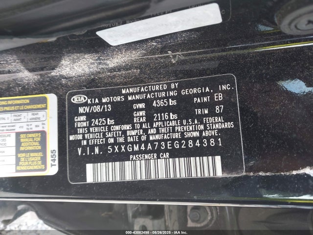 5XXGM4A73EG284381 KIA dohc gdi theta ii