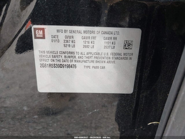 2013 CADILLAC XTS 2G61R5S39D9198476 Photo 8