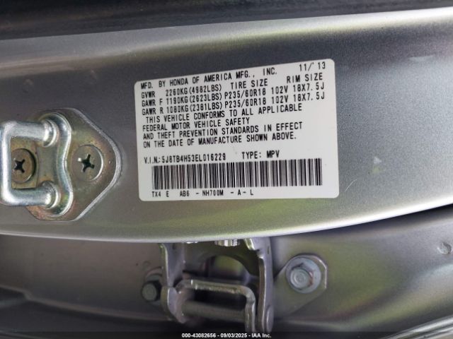 2014 ACURA RDX 5J8TB4H53EL016229 Photo 8