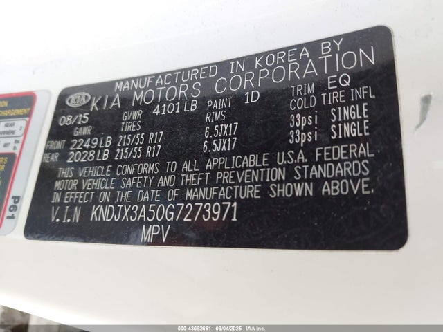 KNDJX3A50G7273971 KIA Soul !