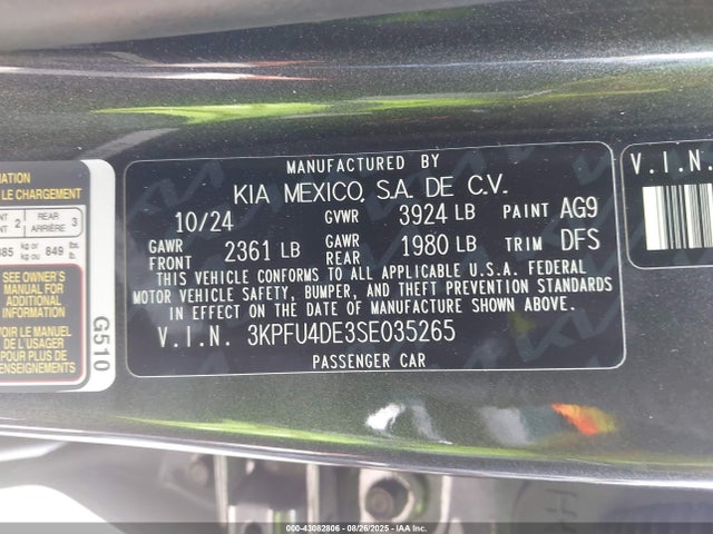 KIA 2025 2025 3KPFU4DE3SE035265 Image 9