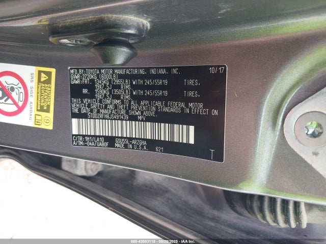 Toyota 2gr-fks 2018 5TDDZRFH8JS491439 Image 9