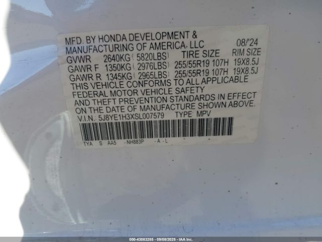 2025 ACURA MDX 5J8YE1H3XSL007579 Photo 8
