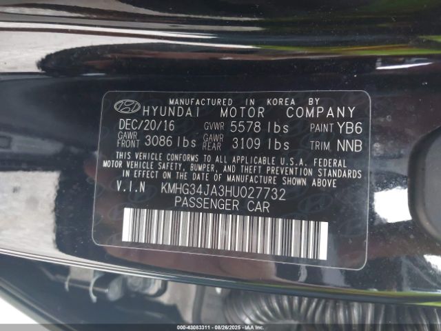 2017 GENESIS G90 KMHG34JA3HU027732 Photo 8