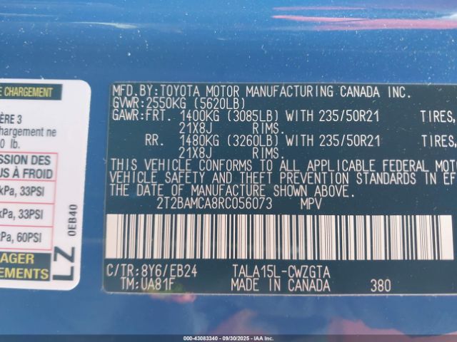 2024 LEXUS RX 350 2T2BAMCA8RC056073 Photo 8