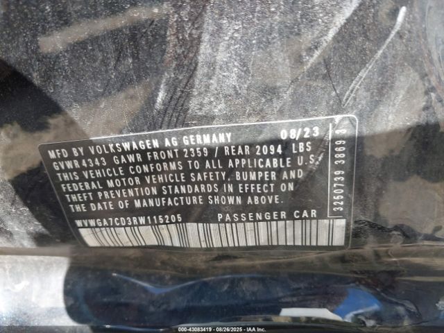 2024 VOLKSWAGEN GOLF GTI WVWGA7CD3RW115205 Photo 8