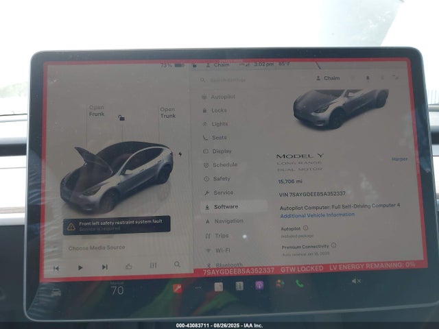 2025 TESLA MODEL Y 7SAYGDEE8SA352337 Photo 6