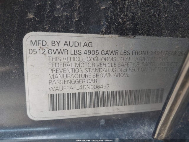 2013 AUDI A4 WAUFFAFL4DN006437 Photo 8