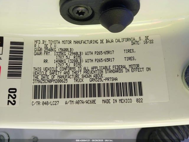Toyota 2gr-fks 2023 3TMAZ5CN0PM200625 Image 9