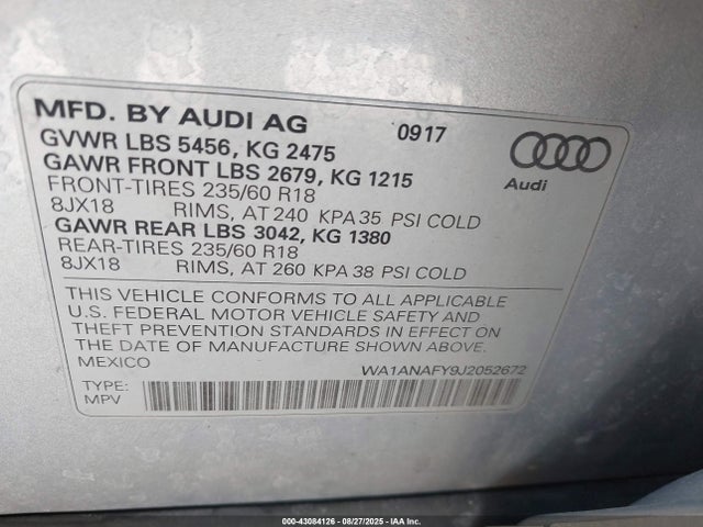 2018 AUDI Q5 WA1ANAFY9J2052672 Photo 8