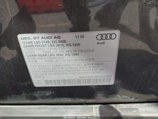 2021 AUDI SQ5 WA1C4AFYXM2032821 Photo 8
