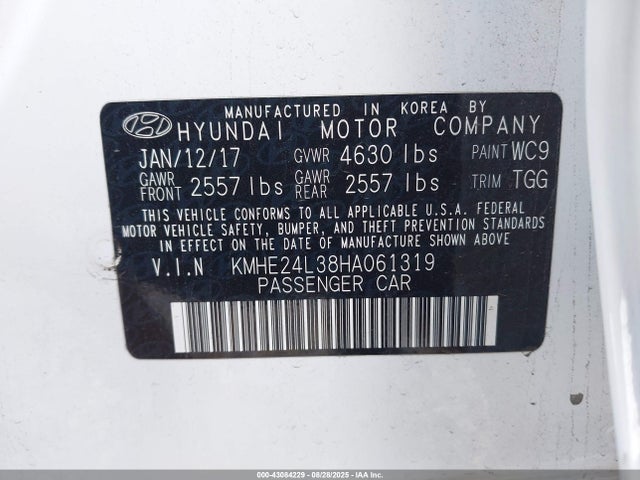KMHE24L38HA061319 Hyundai gdi nu