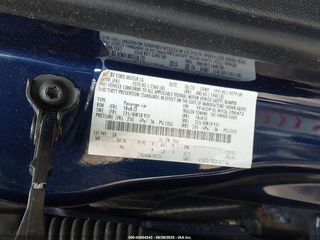 1FADP3L90GL356472 Ford 2016