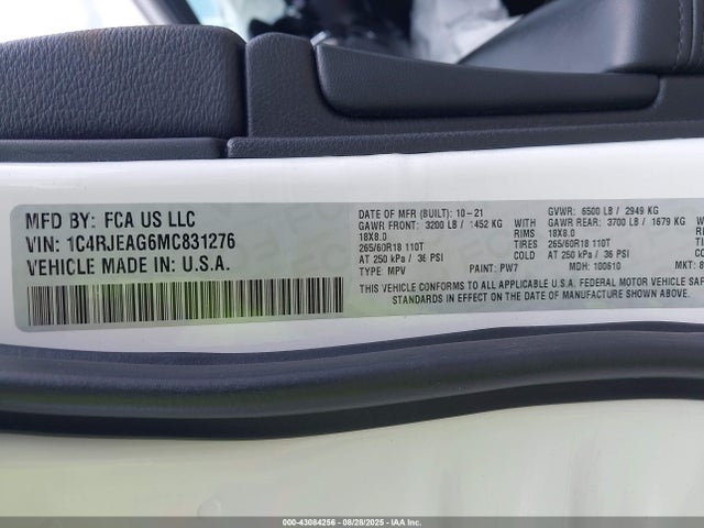 Jeep Grand Cherokee 2021 1C4RJEAG6MC831276 Image 9