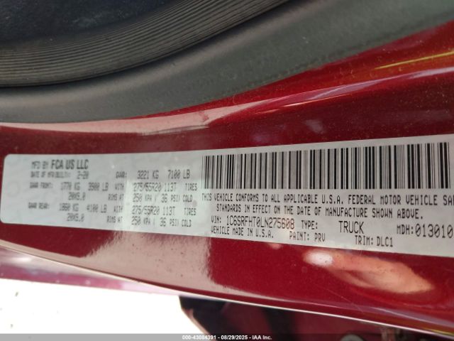 2020 RAM 1500 1C6SRFHT0LN275608 Photo 8