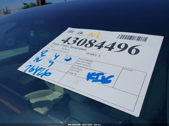 Tesla MODEL X 2022 7SAXCAE50NF363619 Image 19
