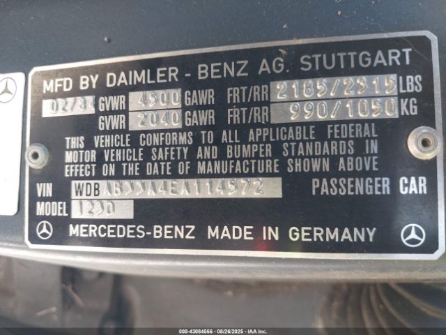 1984 MERCEDES-BENZ 300 WDBAB33A4EA114572 Photo 8