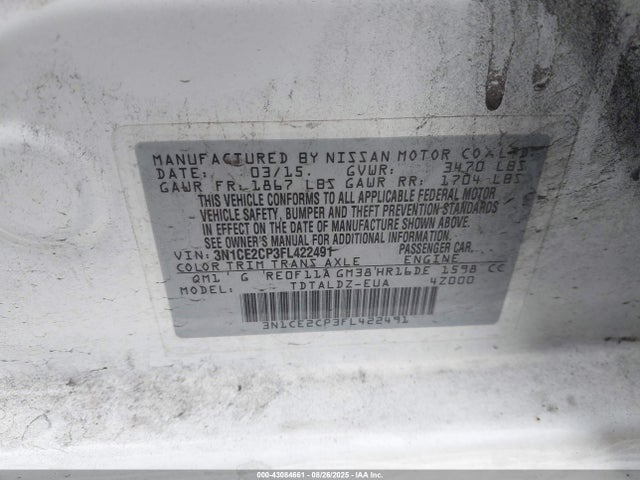 Nissan 2015 2015 3N1CE2CP3FL422491 Image 9