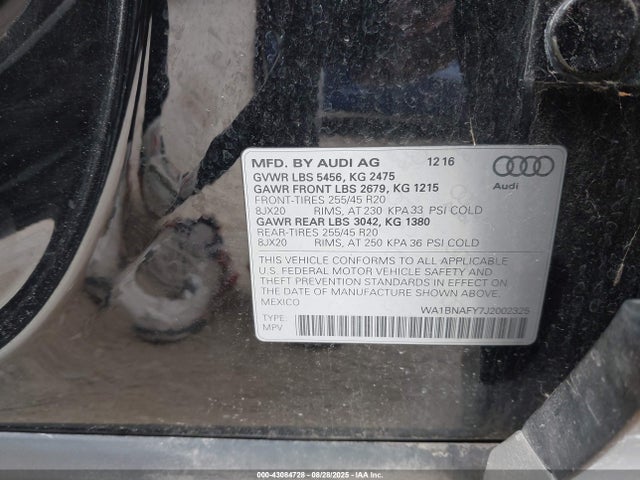 2018 AUDI Q5 WA1BNAFY7J2002325 Photo 8