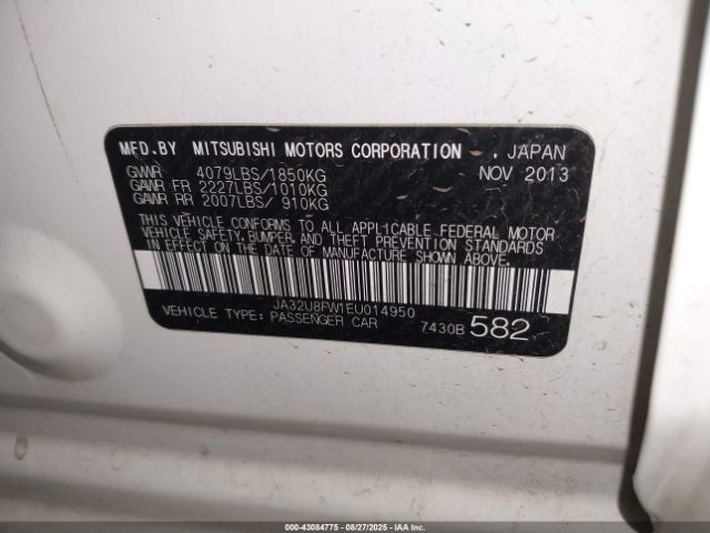 2014 MITSUBISHI LANCER JA32U8FW1EU014950 Photo 8