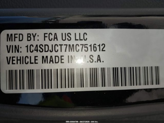 2021 DODGE DURANGO 1C4SDJCT7MC751612 Photo 8
