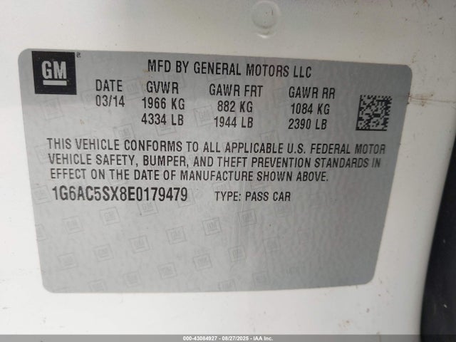 2014 CADILLAC ATS 1G6AC5SX8E0179479 Photo 8