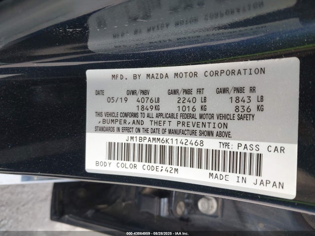 JM1BPAMM6K1142468 Mazda py cylinder deactivation
